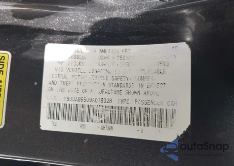 2009 Acura Tl 3.5 from USA, damaged, VIN 19UUA86509A018328